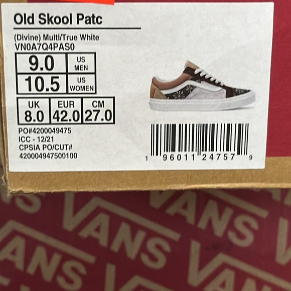 Vans Old Skool Patch Divine Multi True White men’s size 9 - Picture 10 of 10